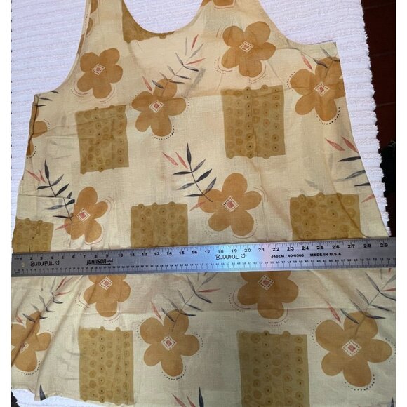 Gudrun Sjoden Women's "Chamomile" Apron Organic Cotton Tan L/XL New $74 - Picture 6 of 9